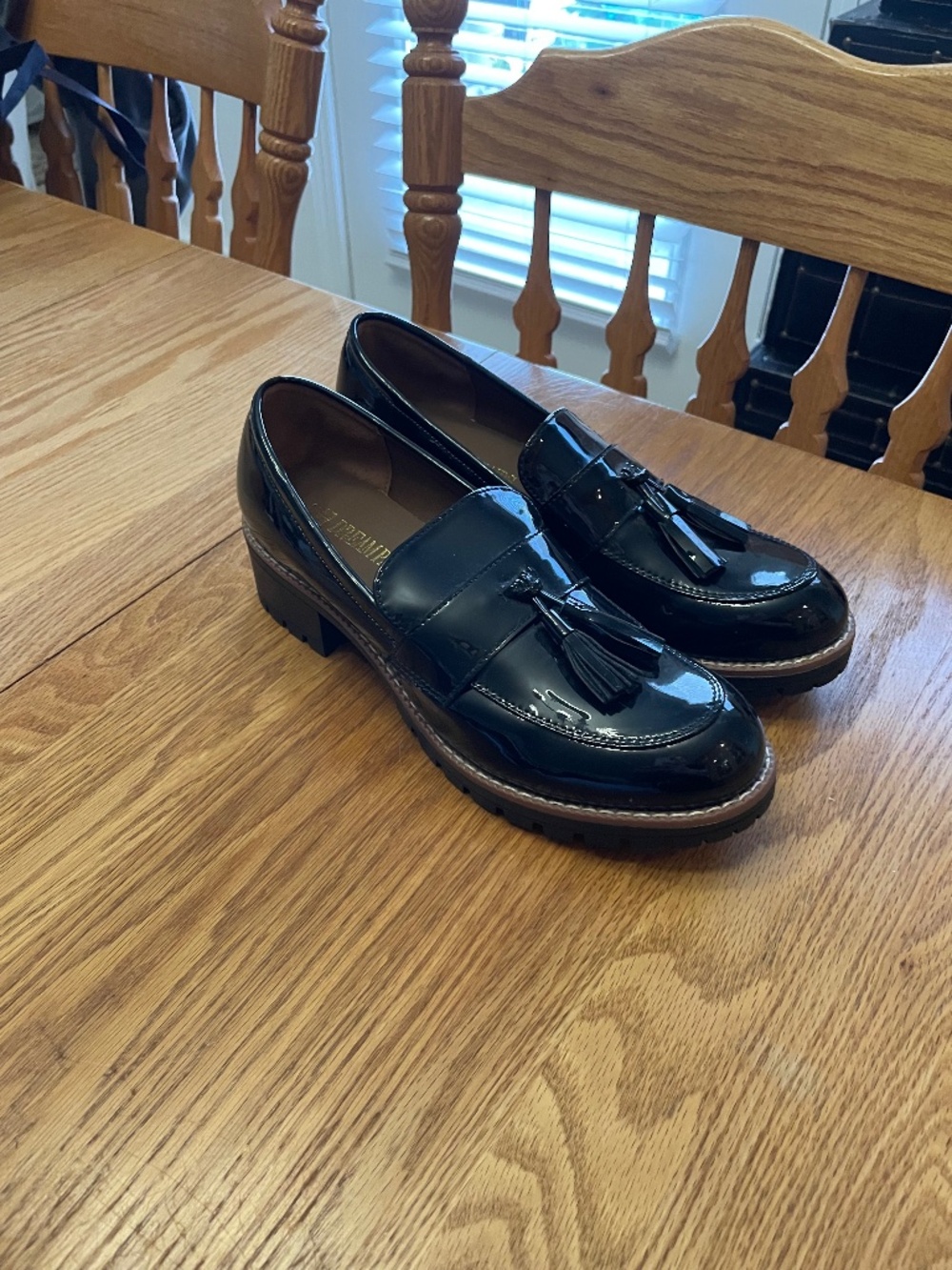 Patent Leather Black Loafers